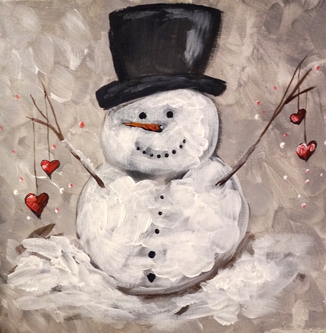 Snowman Hearts