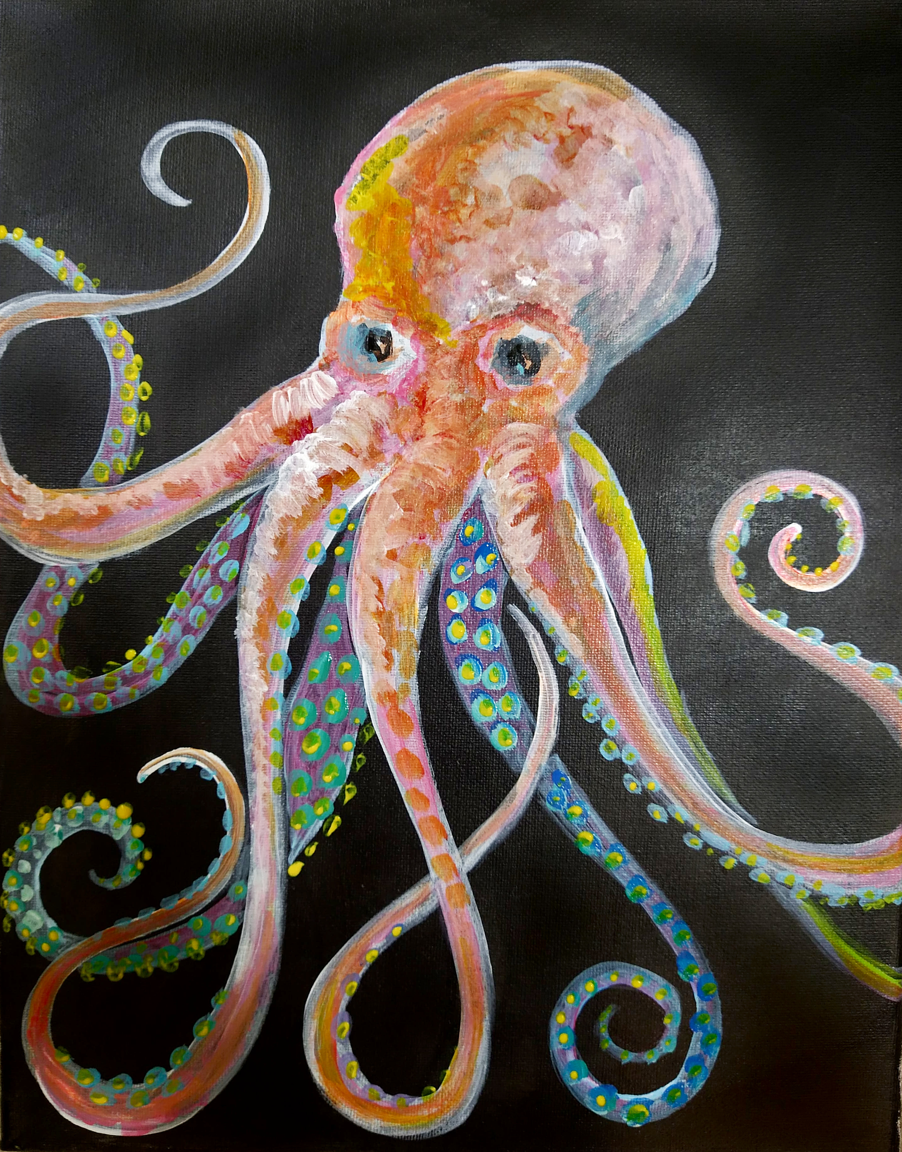 Colorful octopus art classes