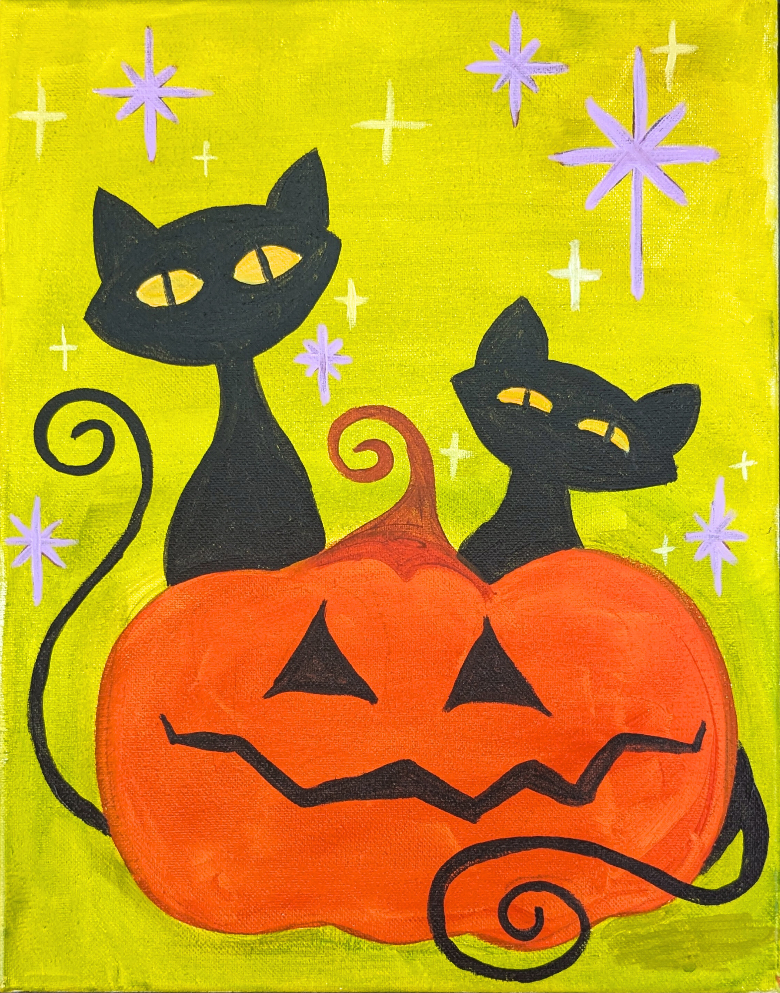 kids halloween paint night paint and sip for kids and families artvana