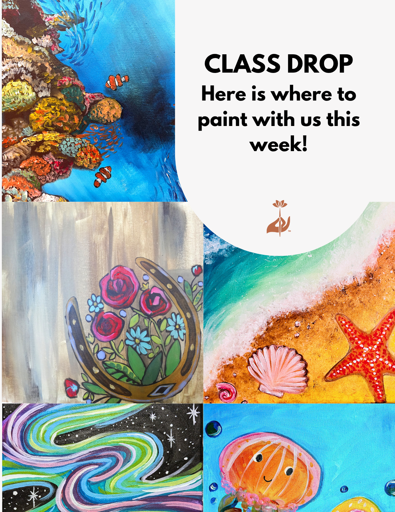 Paint and sip classes and private parties in Washington