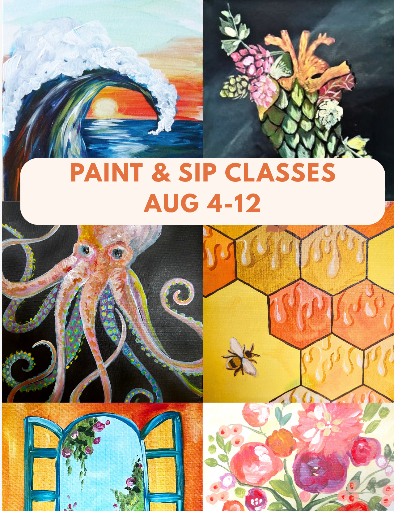 Paint and sip classes in Washington