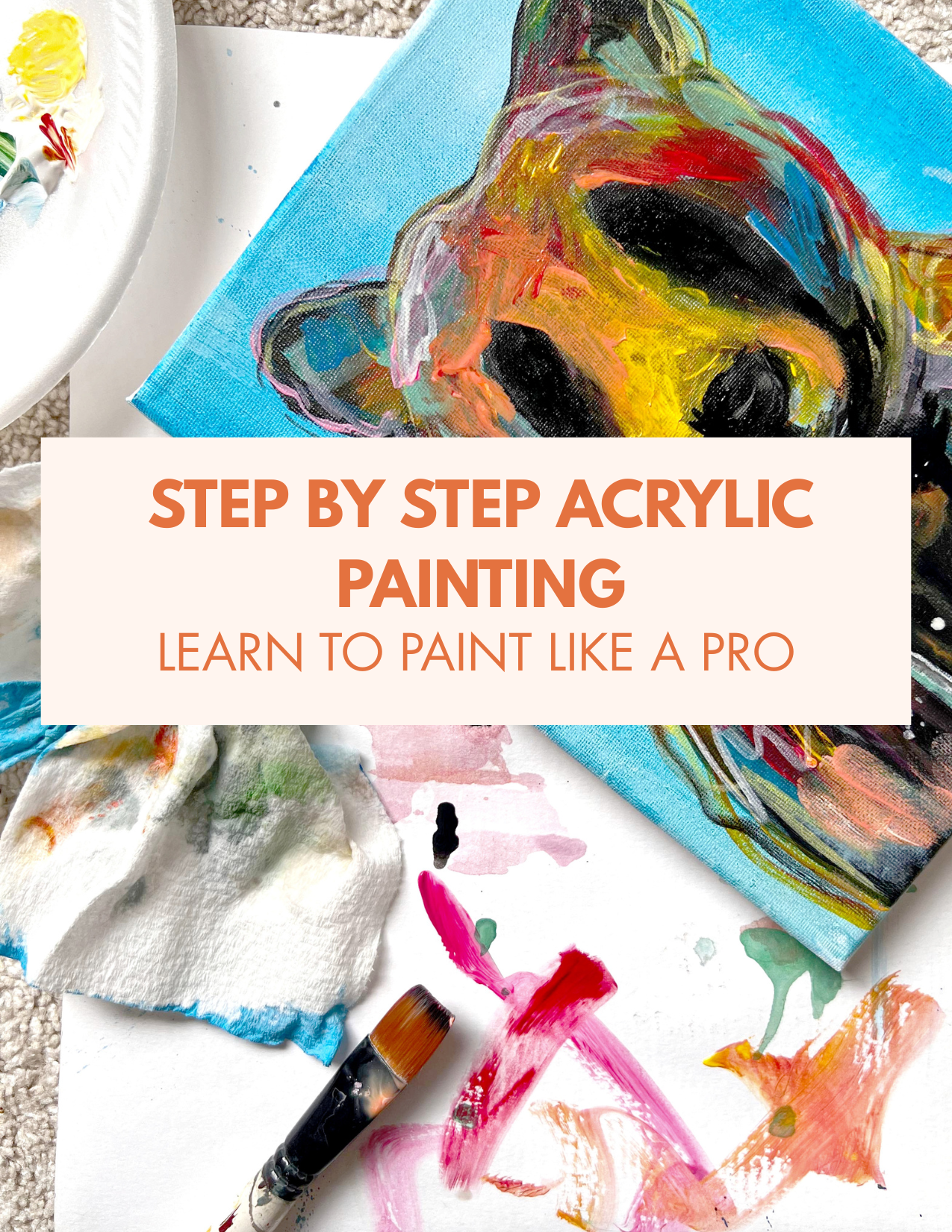 acrylic painting for beginners step by step