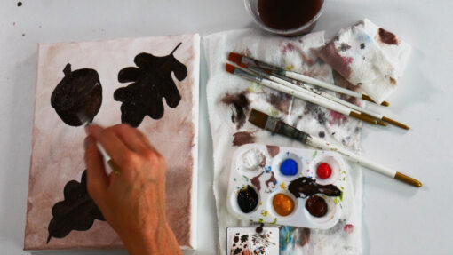 Learn to paint fall paintings online beginner easy tutorials