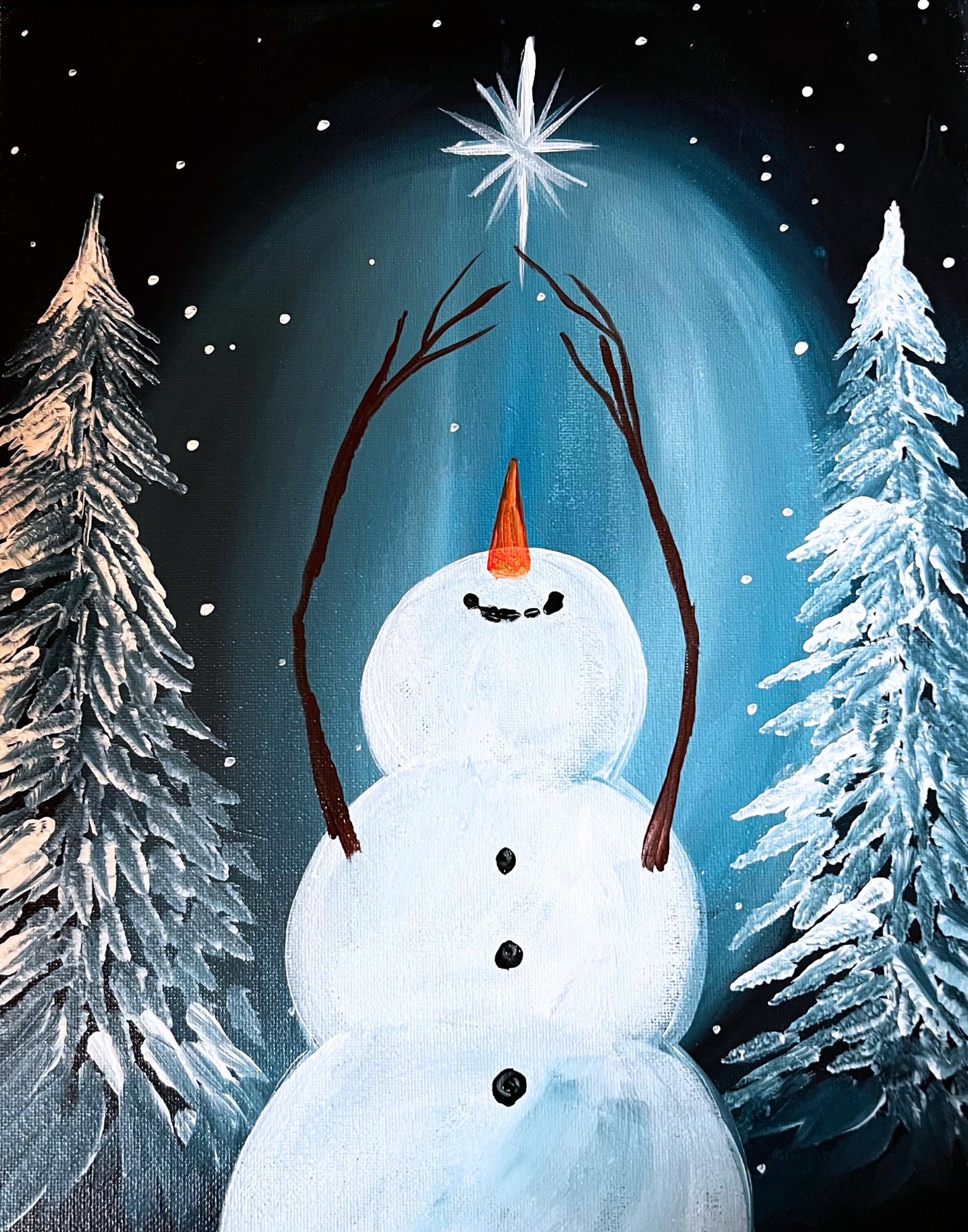 Winter paint and sip in washington