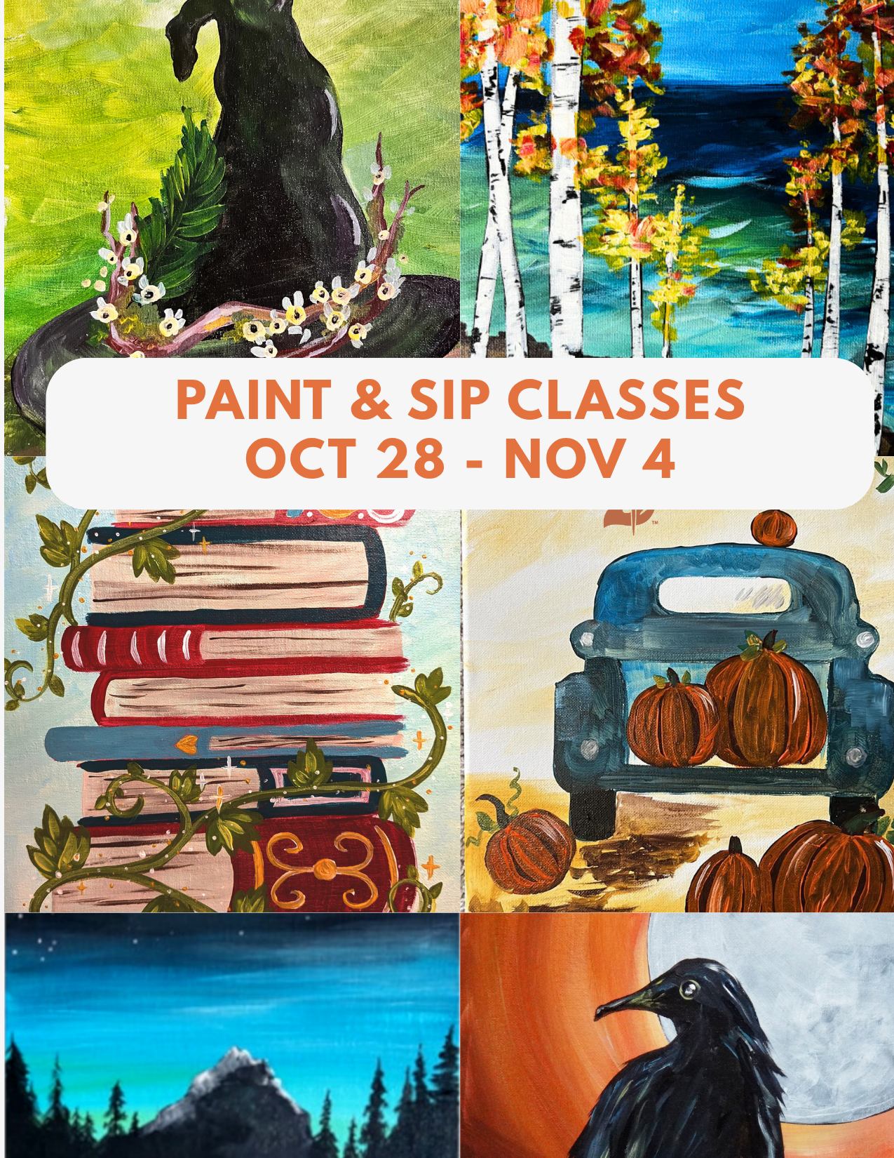 Paint and sip classes in washington November 2025