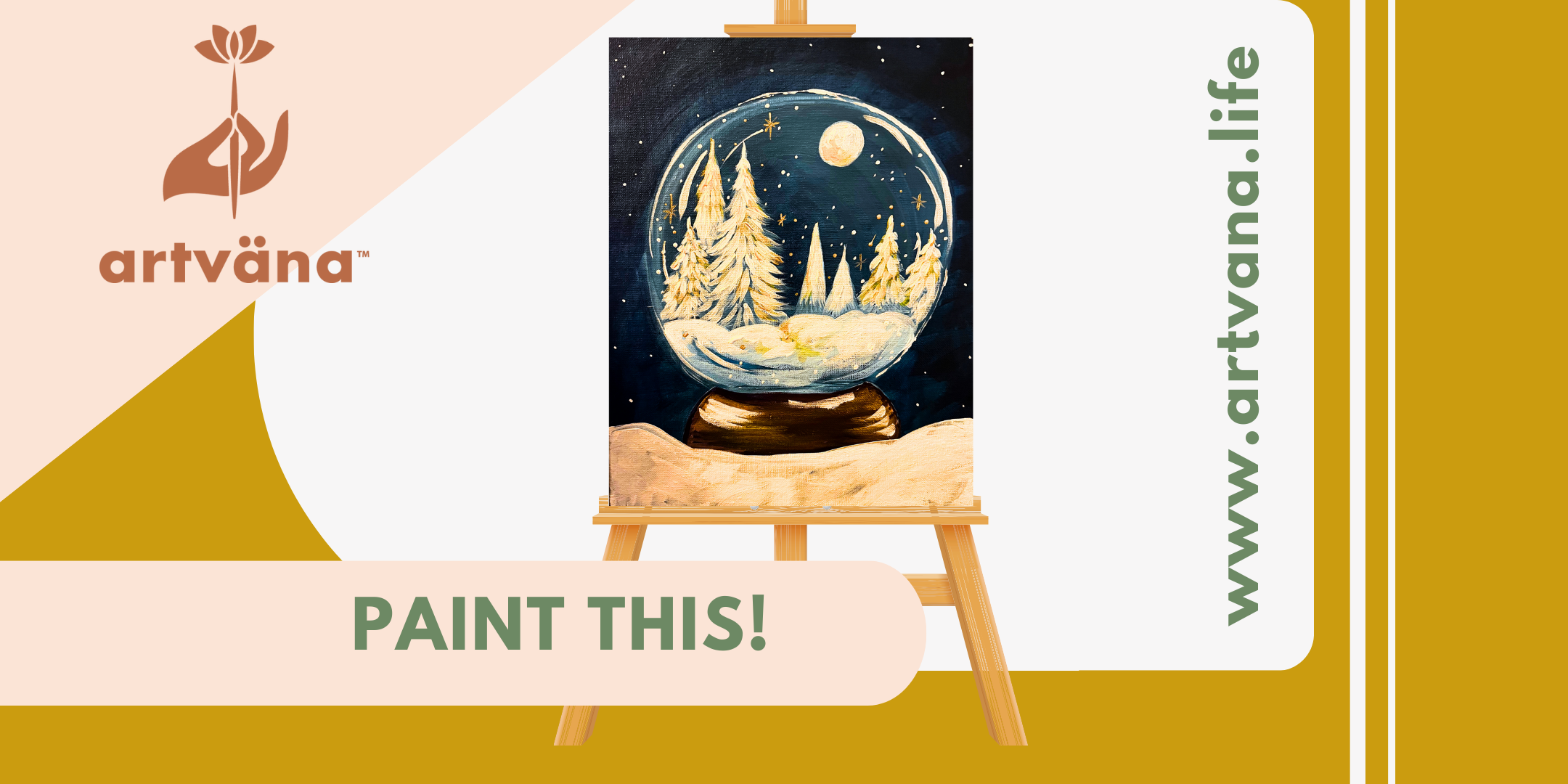 Artvana Winter Paint & Sip art class at Top Rung Brewing Lacey January 2026
